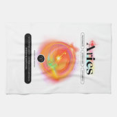 モダン〔占星術の〕十二宮図標識引用文 | 要素火災 キッチンタオル (横)