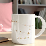 モダン〔占星術の〕十二宮図標識金ゴールドジェミニ |エアエレメント コーヒーマグカップ<br><div class="desc">モダン〔占星術の〕十二宮図標識金ゴールドジェミニ |エアエレメント</div>