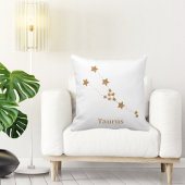 モダン〔占星術の〕十二宮図標識金ゴールドタウラス |要素地球 クッション