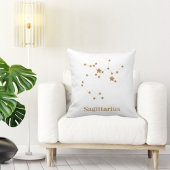 モダン〔占星術の〕十二宮図標識金ゴールド射手座|要素火災 クッション