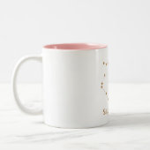 モダン〔占星術の〕十二宮図標識金ゴールド射手座|要素火災 ツートーンマグカップ (左)