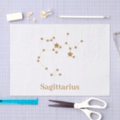 モダン〔占星術の〕十二宮図標識金ゴールド射手座|要素火災 薄葉紙 (クラフト)