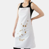 モダン〔占星術の〕十二宮図標識金ゴールド《星座》乙女座 |要素地球 エプロン (インサイチュ)