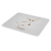 モダン〔占星術の〕十二宮図標識金ゴールド《星座》乙女座 |要素地球 カッティングボード (角)