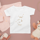 モダン〔占星術の〕十二宮図標識金ゴールド《星座》乙女座 |要素地球 トドラーTシャツ