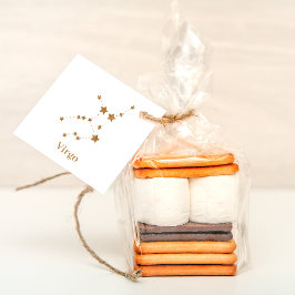 モダン〔占星術の〕十二宮図標識金ゴールド《星座》乙女座 |要素地球 フェイバータグ