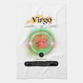 モダン〔占星術の〕十二宮図標識《星座》乙女座引用文地球要素 キッチンタオル (縦)