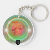 モダン〔占星術の〕十二宮図標識《星座》乙女座引用文地球要素 キーホルダー (裏面)