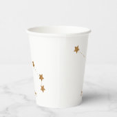 モダン〔占星術の〕十二宮図記号金ゴールド |要素火災 紙コップ (右)