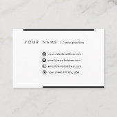 モダン 名刺 (裏面)