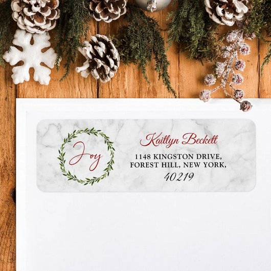 モダン「喜び」クリスマス ラベル