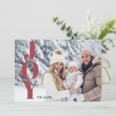 モダン　喜び タイポグラフィ ミニマル 1枚の写真 タルタン プライド シーズンカード (スタンド正面)