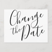 モダン 変更日延期イベント 案内ポストカード (正面)