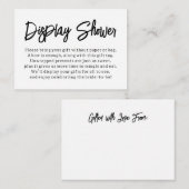 モダン,多目的ディスプレイシャワーブライダルギフトカード エンクロージャーカード (正面/裏面)