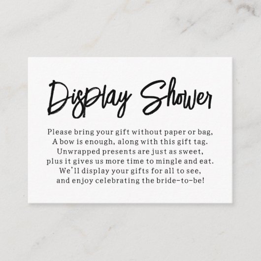 モダン,多目的ディスプレイシャワーブライダルギフトカード エンクロージャーカード (正面)