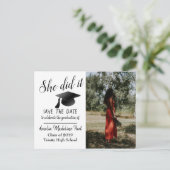 モダン |大学院の写真を保存しました ポストカード (スタンド正面)