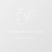 モダン，女性ロゴ，ビジネス名ブランディング ウィンドウサイン (シート)