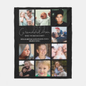 モダン |孫 |フォトコラージュフリースブラン フリースブランケット (正面)