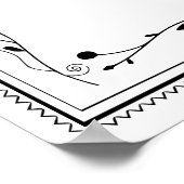 モダン 将来の夫婦 結婚 婚約 パーティー ポスター (角)