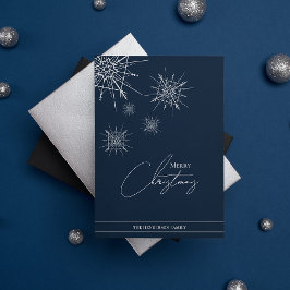 モダン | 幾何学的な雪の結晶 | オーダーメイド クリスマス