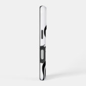モダン、従業員、白黒 iPhone 16ケース (右側面)