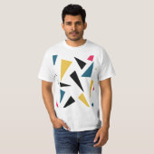 モダン,快活,おもしろい,幾何鮮やかパターン Tシャツ (正面フル)