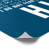 モダン 我は青い王の子どものナーセリー ポスター (角)