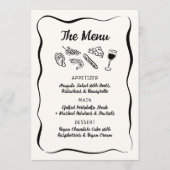 モダン&手お洒落引きディナー&ドリンクメニュー メニュー (正面)