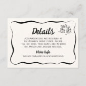 モダン&手お洒落引き結婚の詳細 エンクロージャーカード (正面)