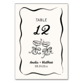 モダン&手お洒落引き結婚の テーブルナンバー (正面)
