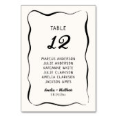 モダン&手お洒落引き結婚の テーブルナンバー (正面)