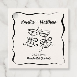 モダン&手お洒落引き結婚の フェイバータグ