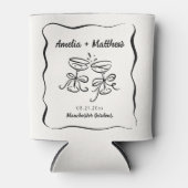 モダン&手お洒落引き結婚の 缶クーラー (正面)