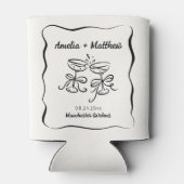 モダン&手お洒落引き結婚の 缶クーラー (裏面)