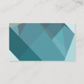 モダン、抽象芸術ティール(緑がかった色)登録カード エンクロージャーカード (裏面)