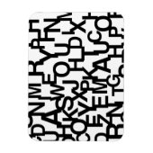 モダン,抽象芸術,文字付きの雑然としたパターン マグネット (縦)