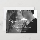 モダン、日付、タイポグラフィ、の保存カスタム マグネット招待状 (正面)