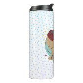 モダン《星座》乙女座女性〔占星術の〕十二宮図 タンブラー (回転左)