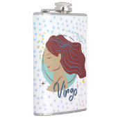 モダン《星座》乙女座女性〔占星術の〕十二宮図 フラスク (右)