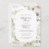 モダン、春ブライダルシャワー 招待状 (正面)