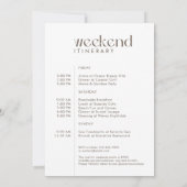 モダン「最後のミニマルFling」バチェロレッテ写真 招待状 (裏面)