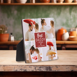 モダン「最高のDaddy Ever」カスタム 4 フォトプラーク