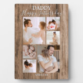 モダン |木素朴材 |写真のコラージュ フォトプラーク (正面)