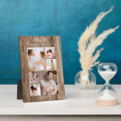 モダン |木素朴材 |写真のコラージュ フォトプラーク (側面)