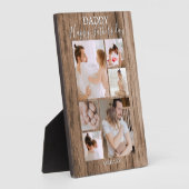 モダン |木素朴材 |写真のコラージュ フォトプラーク (側面)