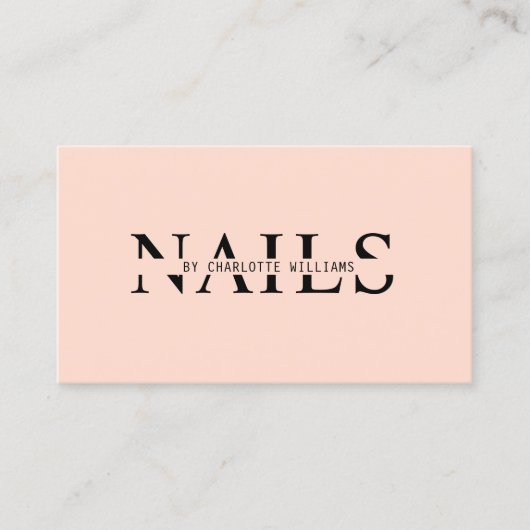 モダン、桃、QRコード 名刺 (正面)