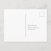 モダン，植物学，緑，水彩，男の赤ちゃん インビテーションポストカード (裏面)