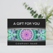 モダン《植物》スイレン曼荼羅贈与証書 (スタンド正面)