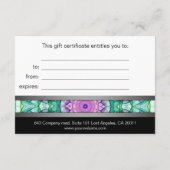 モダン《植物》スイレン曼荼羅贈与証書 (裏面)