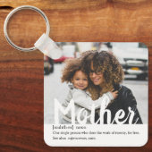 モダン |母の写真の定義 キーホルダー (正面)